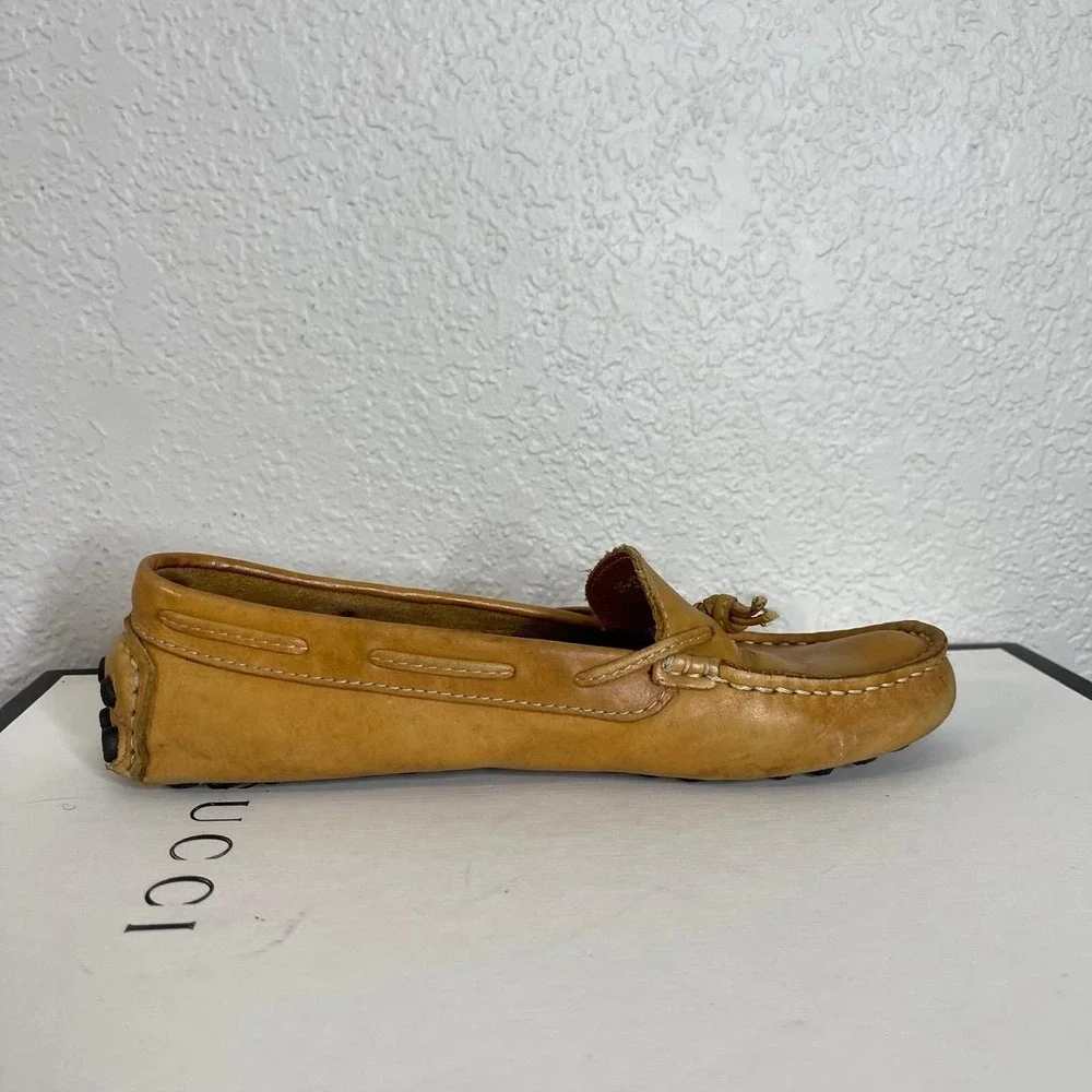 Mercanti Fiorentini MF-3200 Brown Leather Driving Moccasin Loafer Women's 6 B‎